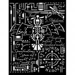 Stamperia Sir Vagabond Aviator Collection Media Stencil - Airplane [KSTD105]