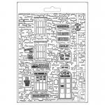 Stamperia Sir Vagabond Aviator Collection Texture Impression Mould - New York Building [K3PTA5623]