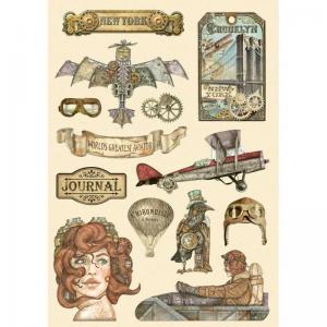 Stamperia Sir Vagabond Aviator Collection Wooden Shapes [KLSP123]