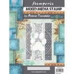 Stamperia Sir Vagabond In Japan Collection Mixed Media Stamp Set - Borders [WTKAT24]