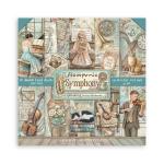 Stamperia Symphony Collection - 8" x 8" Paper Pad [SBBS144]
