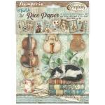 Stamperia Symphony Collection - A6 Mini Rice Paper Set [DFSA6X07]