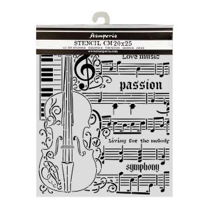 Stamperia Symphony Collection - Media Stencil - Violin [KSTD210]