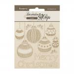 Stamperia The Nutcracker Collection - Decorative Chips - Merry Christmas Baubles [SCB229]