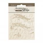 Stamperia The Nutcracker Collection - Decorative Chips - Music [SCB228]