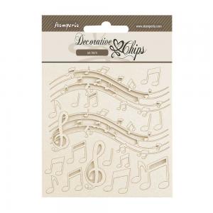 Stamperia The Nutcracker Collection - Decorative Chips - Music [SCB228]