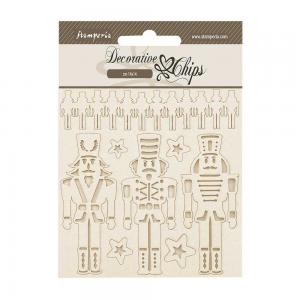 Stamperia The Nutcracker Collection - Decorative Chips - Soldiers [SCB227]