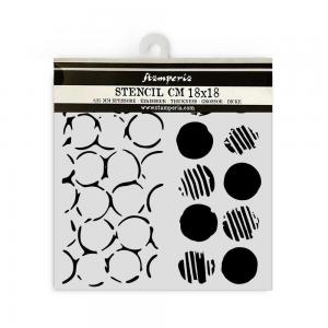Stamperia The Nutcracker Collection - Media Stencil - Double Texture Dots [KSTDQ109]