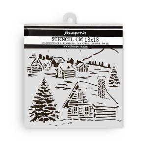Stamperia The Owl's House Collection - Media Stencil - Cottage [KSTDQ126]