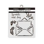 Stamperia The Owl's House Collection - Media Stencil - Letter [KSTDS53]