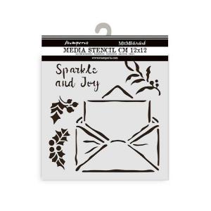 Stamperia The Owl's House Collection - Media Stencil - Letter [KSTDS53]