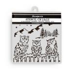 Stamperia The Owl's House Collection - Media Stencil - Owls [KSTDQ125]