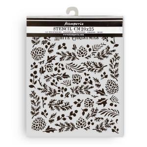 Stamperia The Owl's House Collection - Media Stencil - Pinecones [KSTD185]