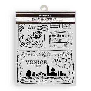 Stamperia Venice Collection - Media Stencil - Cards [KSTD183]