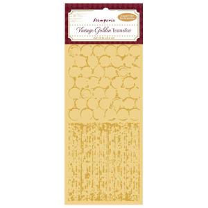 Stamperia Vintage Golden Transfer - Backgrounds [DFLRGT03]