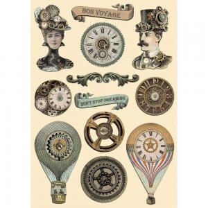 Stamperia Voyages Fantastiques Collection - Colored Wooden Shapes [KLSP-153]