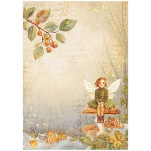 Stamperia Whispering Woods Collection - A4 Rice Paper - Fairy [DFSA41059]
