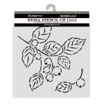 Stamperia Whispering Woods Collection - Media Stencil - Berries [KSTDS60]