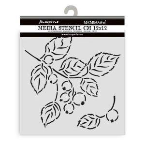 Stamperia Whispering Woods Collection - Media Stencil - Berries [KSTDS60]