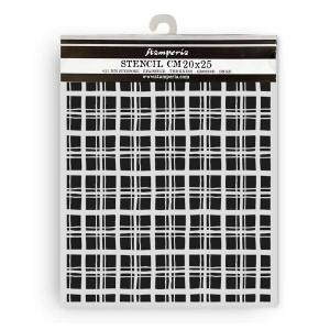 Stamperia Whispering Woods Collection - Media Stencil - Tartan Pattern [KSTD186]
