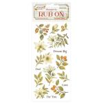Stamperia Whispering Woods Collection - Rub On - Magnolia [DFLRB184]