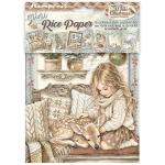 Stamperia White Christmas Collection - A6 Mini Rice Paper [DFSA6X10]