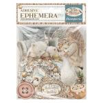 Stamperia White Christmas Collection - Adhesive Ephemera [DFLCT89]
