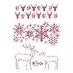 Stamperia Winter Tales Collection Stencil - Love [KSG478]