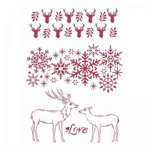 Stamperia Winter Tales Collection Stencil - Love [KSG478]