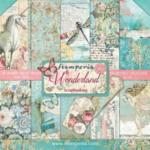 Stamperia Wonderland Collection - 12" x 12" Paper Pad [SBBL38]