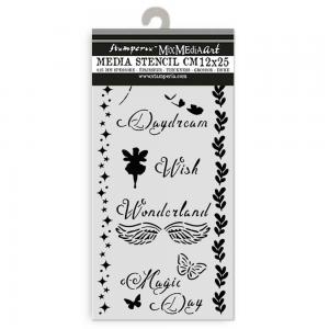 Stamperia Wonderland Collection - Media Stencil - Magic Day [KSTDL-96]