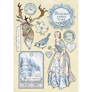 Stamperia Wooden Shapes - Magic Winter [KLSP080]