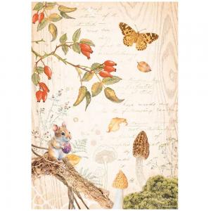 Stamperia Woodland Collection - A4 Rice Paper - Butterfly [DFSA4817]