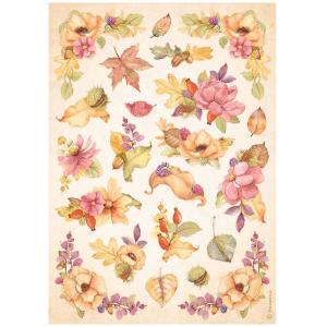 Stamperia Woodland Collection - A4 Rice Paper - Flowers [DFSA4816]