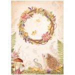 Stamperia Woodland Collection - A4 Rice Paper - Garland [DFSA4820]