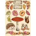 Stamperia Woodland Collection - Colored Wooden Shapes [KLSP149]