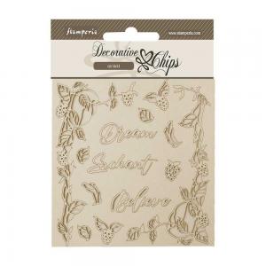 Stamperia Woodland Collection - Decorative Chips - Dream [SCB193]