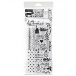 Stampers Anonymous / Tim Holtz Christmas Stamps & Stencil Set [THMM136]