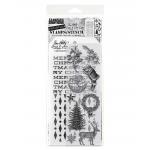 Stampers Anonymous / Tim Holtz Christmas Stamps & Stencil Set [THMM152]