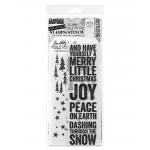 Stampers Anonymous / Tim Holtz Christmas Stamps & Stencil Set [THMM153]