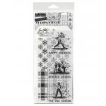 Stampers Anonymous / Tim Holtz Christmas Stamps & Stencil Set [THMM176]