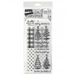 Stampers Anonymous / Tim Holtz Christmas Stamps & Stencil Set [THMM178]
