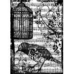 Stampers Anonymous / Tim Holtz Components Unmounted Rubber Stamps - Birdsong [COM033]