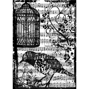 Stampers Anonymous / Tim Holtz Components Unmounted Rubber Stamps - Birdsong [COM033]
