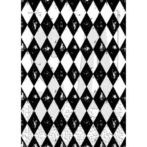 Stampers Anonymous / Tim Holtz Components Unmounted Rubber Stamps - Harlequin [COM010]