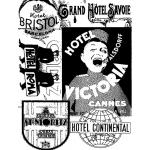 Stampers Anonymous / Tim Holtz Components Unmounted Rubber Stamps - Hotel [COM005]