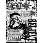 Stampers Anonymous / Tim Holtz Curations Components Unmounted Rubber Stamps - Christmas Miracle [COM025]