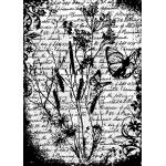 Stampers Anonymous / Tim Holtz Curations Components Unmounted Rubber Stamps - Flutter [COM022]