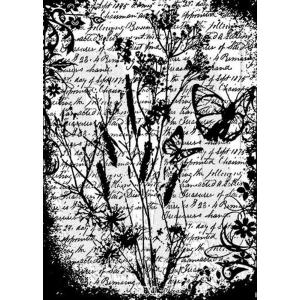Stampers Anonymous / Tim Holtz Curations Components Unmounted Rubber Stamps - Flutter [COM022]