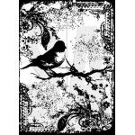 Stampers Anonymous / Tim Holtz Curations Components Unmounted Rubber Stamps - Tattered Sparrow [COM031]